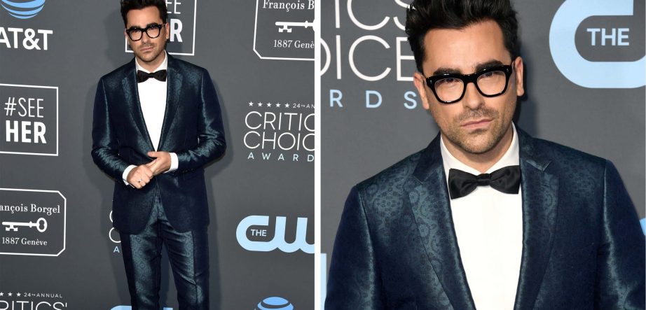 Get the signature Dan Levy tux look
